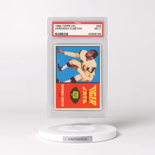 1964 Topps CFL #36 Hardiman Cureton (PSA 7 NM)