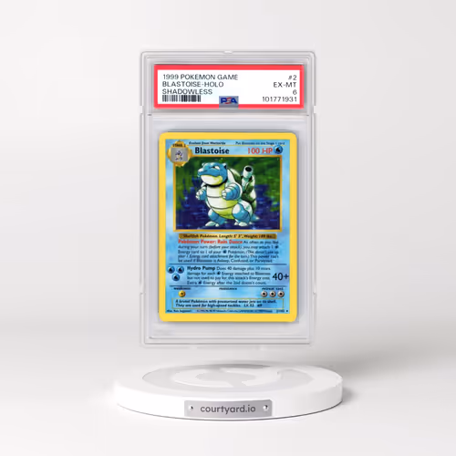 1999 Pokémon Game #2 Blastoise - Holo Shadowless (PSA 6 EX-MT)