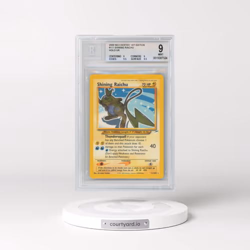 2002 Neo Destiny #111 Shining Raichu - 1st Edition 1st Edition Holo (BGS 9 MINT)