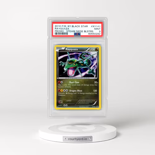2016 Pokémon XY Black Star Promo #XY141 Rayquaza - Steam Siege Blisters (PSA 9 MINT)