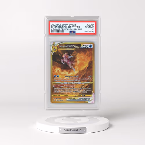 2023 Pokémon Sword and Shield Crown Zenith #GG67 Origin Forme Palkia Vstar - Full Art Secret (PSA 10