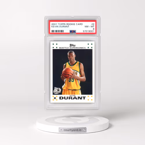 2007 Topps Rookie Card #2 Kevin Durant (PSA 8 NM-MT)