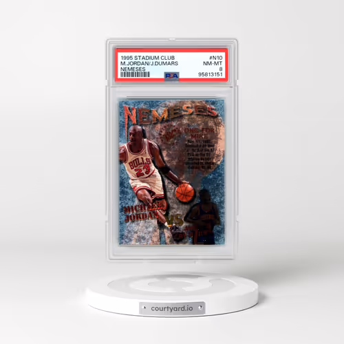 1995 Stadium Club Nemeses #N10 Joe Dumars/Michael Jordan (PSA 8 NM-MT)