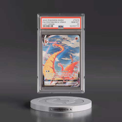 2022 Pokémon Sword & Shield Lost Origin #TG15 Centiskorch Vmax - Full Art (PSA 10 GEM MINT)