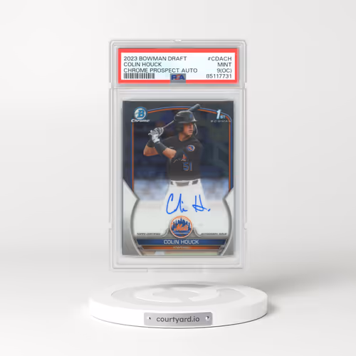 2023 Bowman Draft Chrome Prospect Autograph #CDACH Colin Houck (PSA 9 MINT)