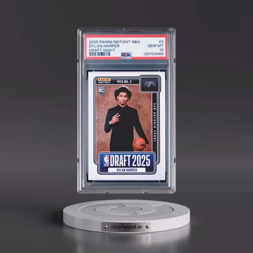 2025 Panini Instant NBA Draft Night #2 Dylan Harper (PSA 10 GEM MINT)