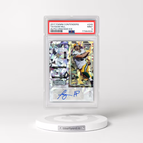 2017 Panini Contenders #249 Taysom Hill - Autograph-Cracked Ice (PSA 9 MINT)