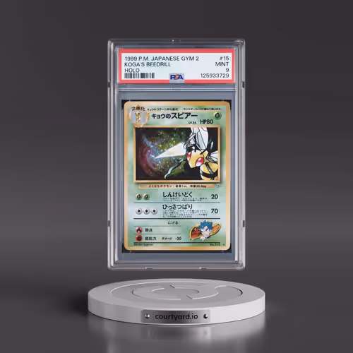 1999 Pokémon Gym 2 #15 Koga's Beedrill - Holo (PSA 9 MINT)