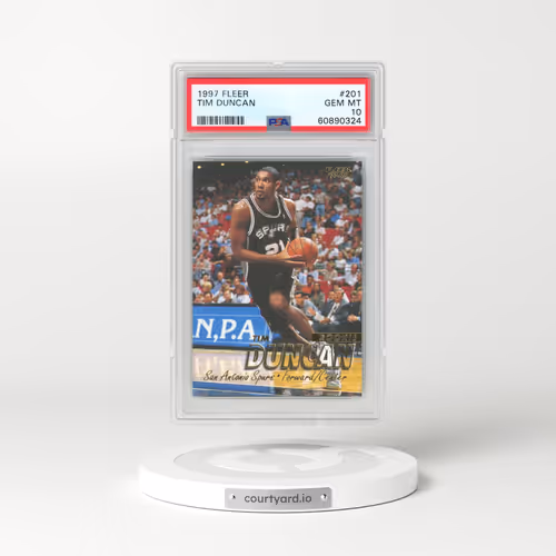 1997 Fleer #201 Tim Duncan (PSA 10 GEM MINT)