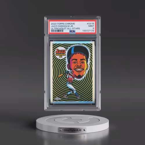 2023 Topps Chrome Ultraviolet All-Stars #UV15 Jazz Chisholm Jr. (PSA 9 MINT)