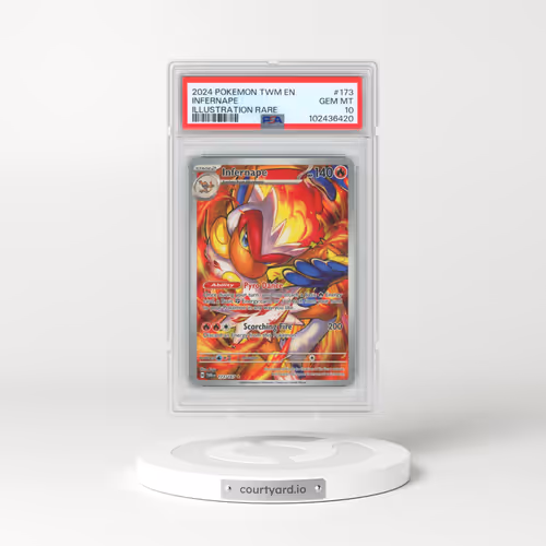 2024 Pokémon Twm EN-Twilight Masquerade #173 Infernape - Illustration Rare (PSA 10 GEM MINT)
