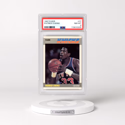 1987 Fleer #37 Patrick Ewing (PSA 8 NM-MT)