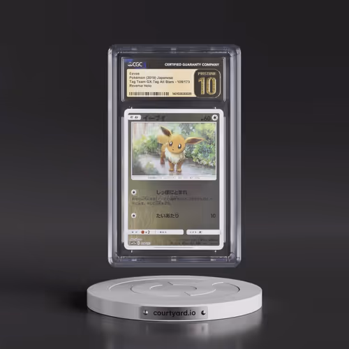 2019 Tag Team GX: Tag All Stars #109/173 Eevee - Reverse Holo (CGC 10 PRISTINE)