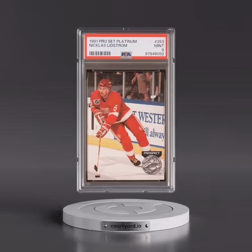 1991 Pro Set Platinum #253 Nicklas Lidstrom (PSA 9 MINT)