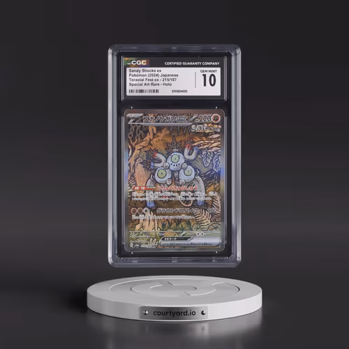 2024 Pokémon Sv8a-Terastal Fest EX #215 Sandy Shocks EX - Holo Special Art Rare (CGC 10 GEM MINT)