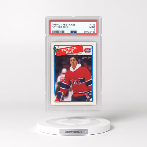 1988 O-Pee-Chee #116 Patrick Roy (PSA 9 MINT)