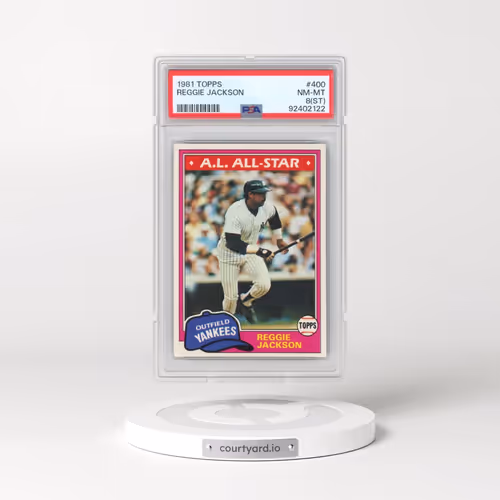 1981 Topps #400 Reggie Jackson (PSA 8 NM-MT)