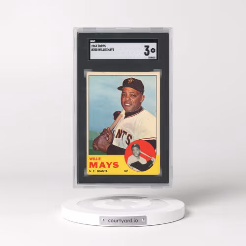 1963 Topps #300 Willie Mays (SGC 3 VG)