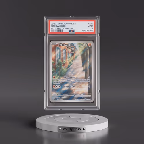 2023 Pokémon Pal EN-Paldea Evolved #219 Sudowoodo - Illustration Rare (PSA 9 MINT)