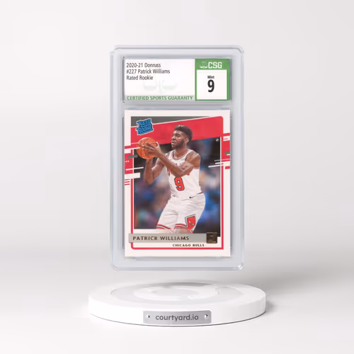 2020 Donruss #227 Patrick Williams (CSG 9 MINT)