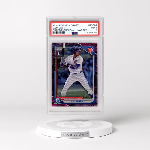 2024 Bowman Draft #BDC67 Cam Smith - Chrome-Fuchsia Lunar Refractor (PSA 9 MINT)