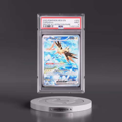 2023 Pokémon Mew EN-151 #202 Zapdos EX - Holo Special Illustration Rare (PSA 9 MINT)