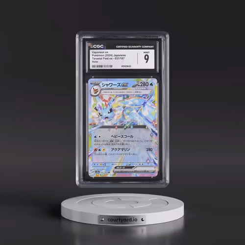 2024 Pokémon Sv8a-Terastal Fest EX #031 Vaporeon EX - Holo (CGC 9 MINT)