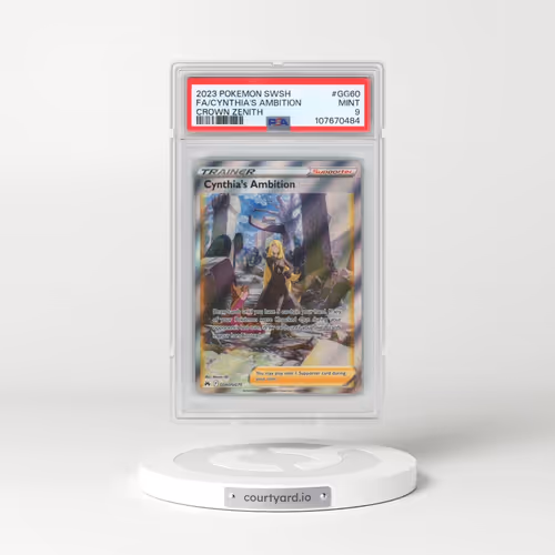 2023 Pokémon Sword and Shield Crown Zenith #GG60 Cynthia's Ambition - Full Art (PSA 9 MINT)
