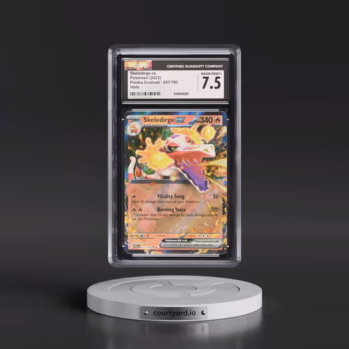 2023 Pokémon Pal EN-Paldea Evolved #037 Skeledirge EX - Holo (CGC 7.5 NM+)
