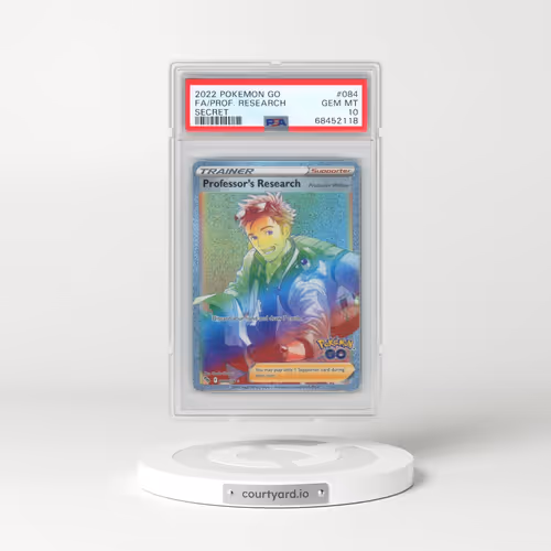 2022 Pokémon Go #084 Professor's Research - Full Art Secret (PSA 10 GEM MINT)