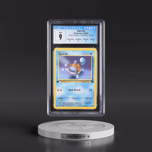2000 Team Rocket #68/82 Squirtle - 1st Edition 1st Edition (CGC 9 MINT)