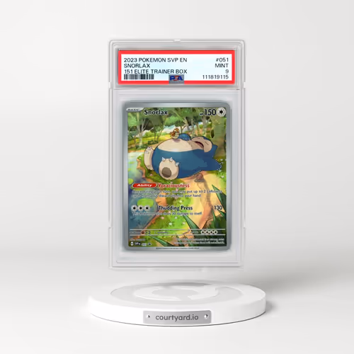 2023 Pokémon Svp EN-SV Black Star Promo #051 Snorlax - 151 Elite Trainer Box (PSA 9 MINT)