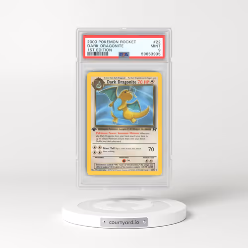 2000 Pokémon Rocket #22 Dark Dragonite - 1st Edition (PSA 9 MINT)