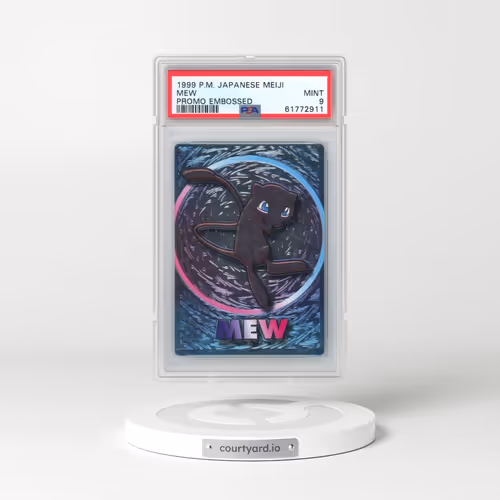 1999 Pokémon Meiji Promo Mew - Embossed (PSA 9 MINT)