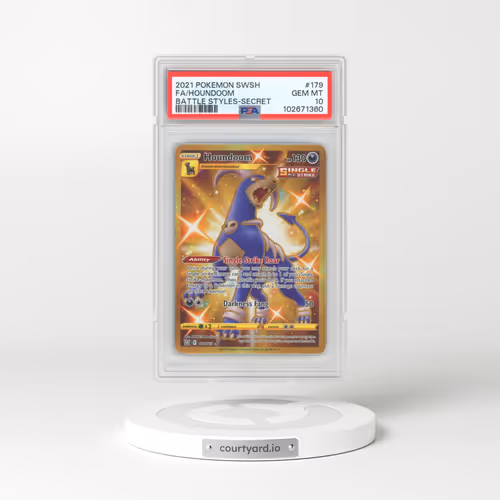 2021 Pokémon Sword & Shield Battle Styles #179 Houndoom - Full Art Secret (PSA 10 GEM MINT)