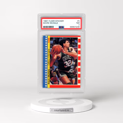 1987 Fleer Sticker #5 Kevin McHale (PSA 7 NM)