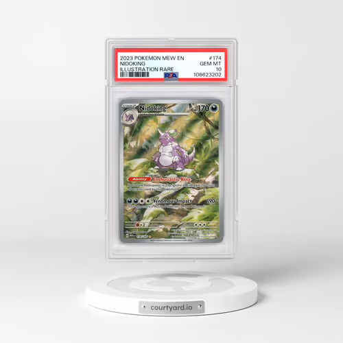 2023 Pokémon Mew EN-151 #174 Nidoking - Illustration Rare (PSA 10 GEM MINT)