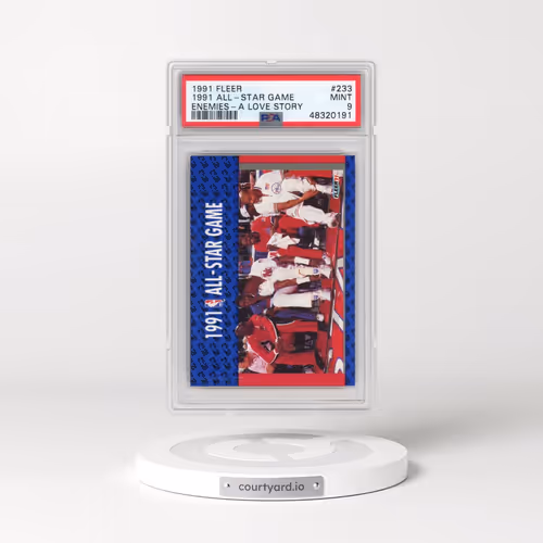 1991 Fleer #233 1991 All-Star Game - Enemies-A Love Story (PSA 9 MINT)
