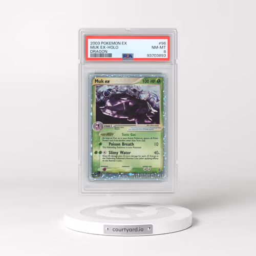 2003 Pokémon EX Dragon #96 Muk EX - Holo Holo (PSA 8 NM-MT)