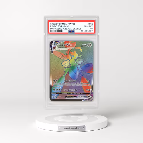 2020 Pokémon Sword & Shield Darkness Ablaze #193 Scizor Vmax - Full Art Secret (PSA 10 GEM MINT)