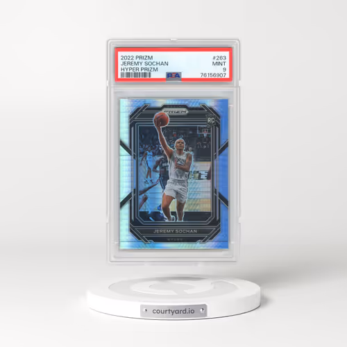 2022 Panini Prizm #263 Jeremy Sochan - Hyper Prizm (PSA 9 MINT)