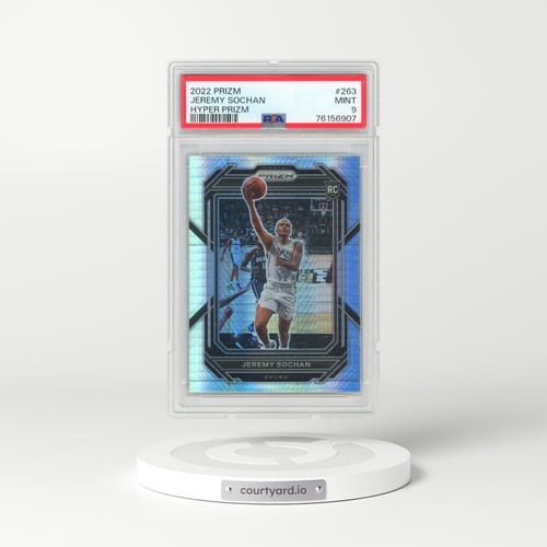2022 Panini Prizm #263 Jeremy Sochan - Hyper Prizm (PSA 9 MINT)
