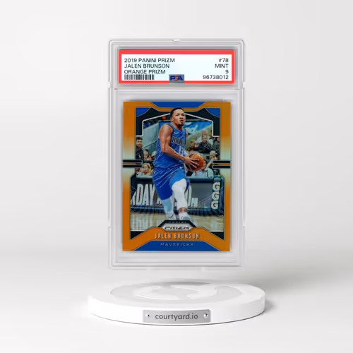 2019 Panini Prizm #78 Jalen Brunson - Orange Prizm (PSA 9 MINT)