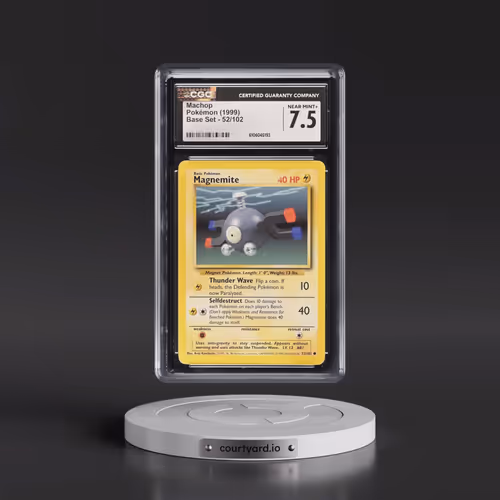 1999 Base Set #52/102 Machop (CGC 7.5 NM+)