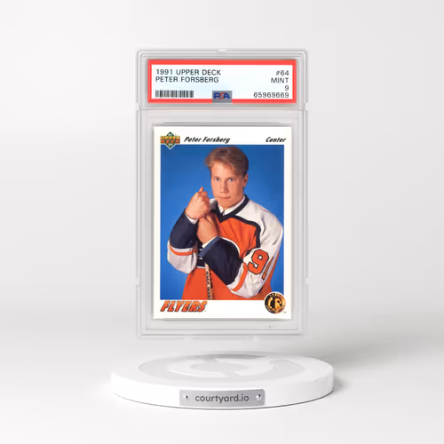 1991 Upper Deck #64 Peter Forsberg (PSA 9 MINT)