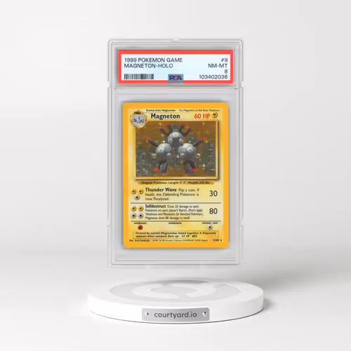 1999 Pokémon Game #9 Magneton - Holo (PSA 8 NM-MT)