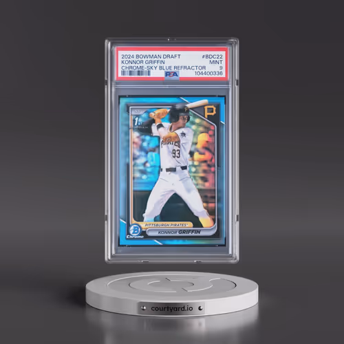 2024 Bowman Draft #BDC22 Konnor Griffin - Chrome-Sky Blue Refractor (PSA 9 MINT)