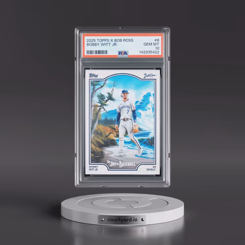 2025 Topps X Bob Ross the Joy of Baseball #6 Bobby Witt Jr. (PSA 10 GEM MINT)