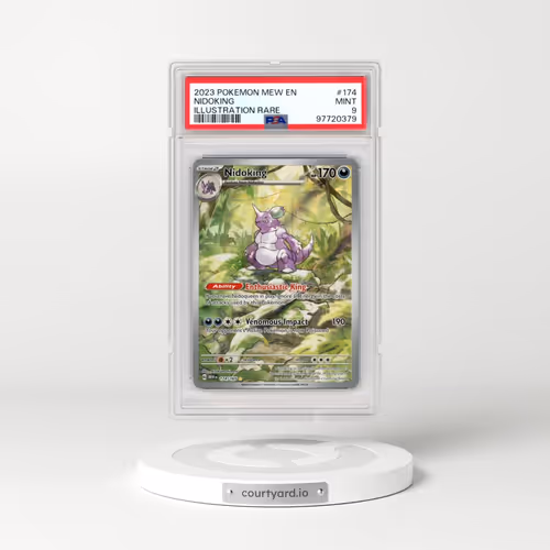 2023 Pokémon Mew EN-151 #174 Nidoking - Illustration Rare (PSA 9 MINT)
