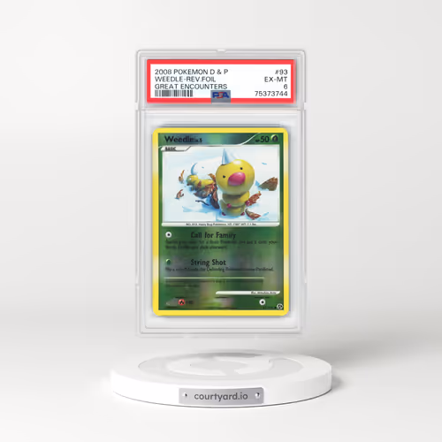 2008 Great Encounters #93 Weedle - Holo (PSA 6 EX-MT)
